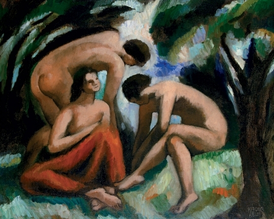 Kádár Béla (1877-1956) Nudes Outdoors, circa 1919