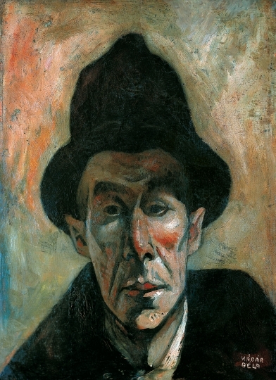 Kádár Béla (1877-1956) Önarckép, 1920 körül