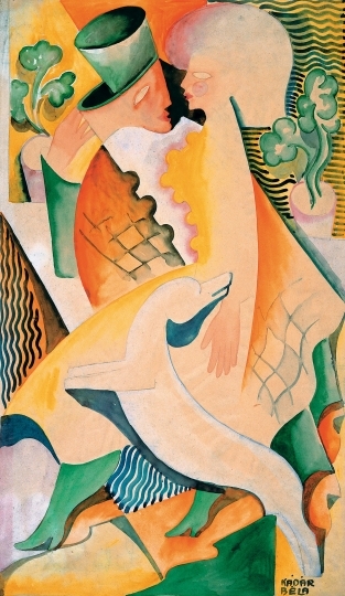 Kádár Béla (1877-1956) Lovers, 1923
