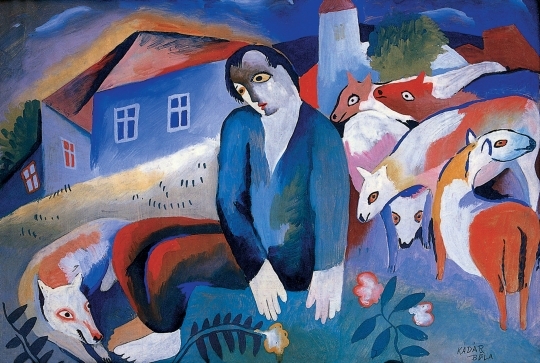 Kádár Béla (1877-1956) Shepherd, circa 1924