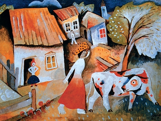 Kádár Béla (1877-1956) Cow Picture, circa 1924