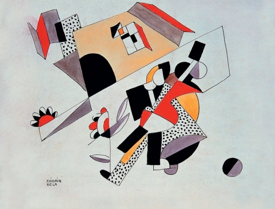 Kádár Béla (1877-1956) Geometric Composition, 1928