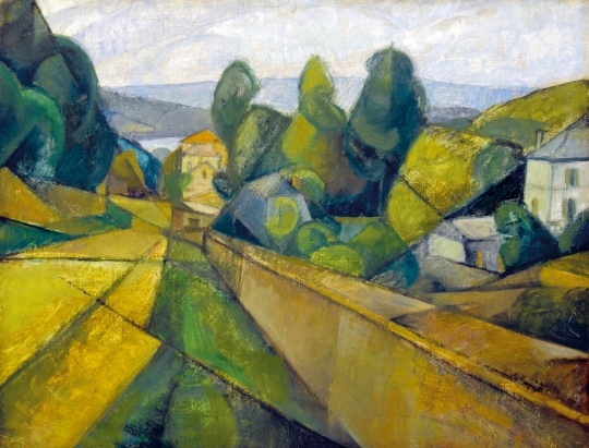 Szobotka Imre (1890-1961) Cubist Landscape, between 1910-1912