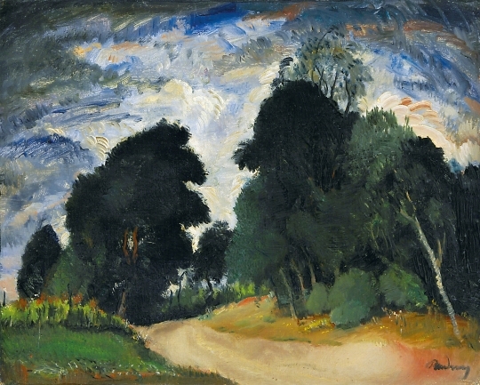 Rudnay Gyula (1878-1957) Landscape in Bábony