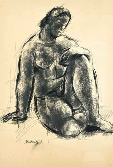 Aba-Novák Vilmos (1894-1941) Nude, 1921