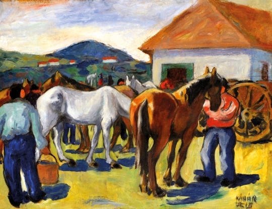 Kádár Béla (1877-1956) Horses