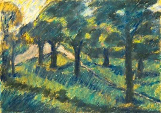 Nagy István (1873-1937) Sunny parkland