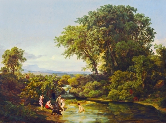 Markó Károly, Id. 1793-1860 Nymphs taking a Bath, 1830