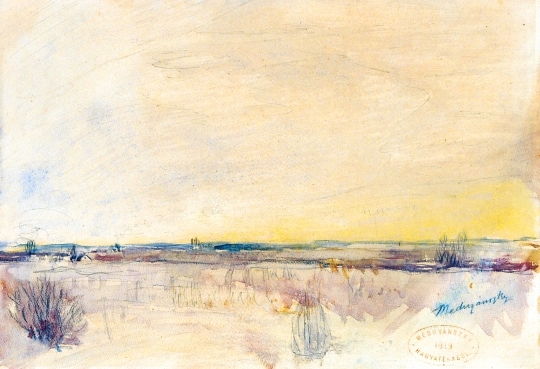 Mednyánszky László (1852-1919) Landscape at autumn