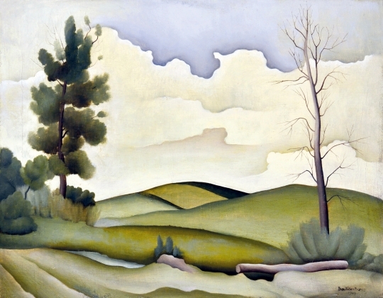 Basilides Barna (1903-1967) Declivous mountains, 1949