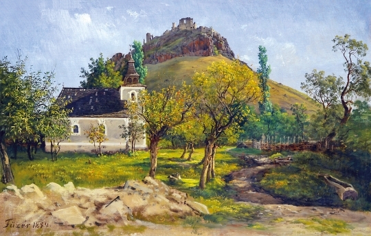 Ligeti Antal (1823-1890) Füzér vára, 1854
