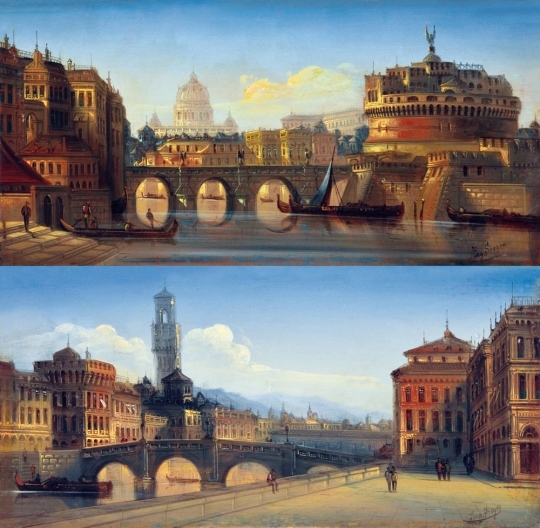 Siegen, August von (1820-1883) Az Angyalvár Rómában