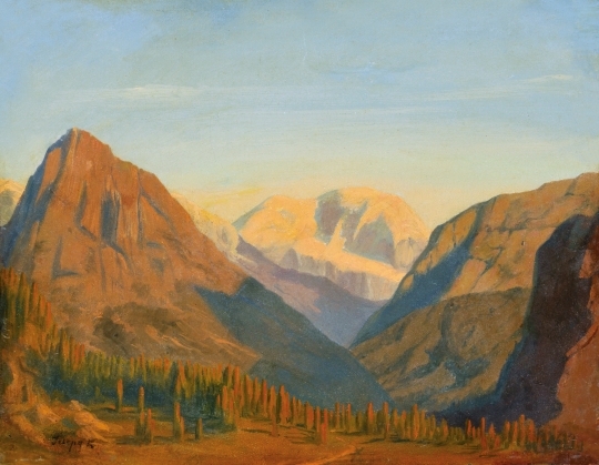 Telepy Károly (1828-1906) Ampezzoi hegyek