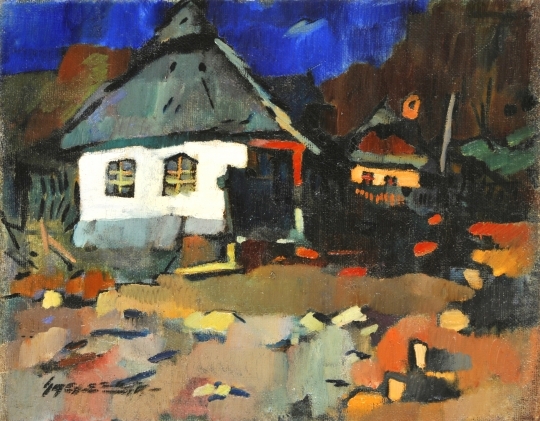 Nagy Oszkár (1883-1965) Backyard