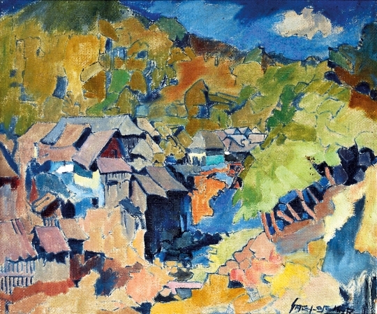 Nagy Oszkár (1883-1965) View of Felsőbánya