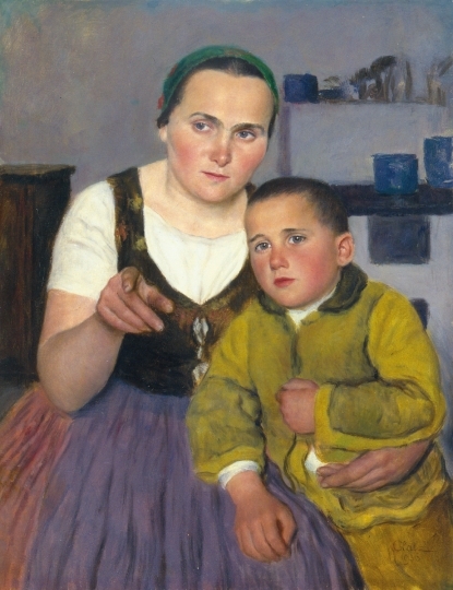 Glatz Oszkár (1872-1958) Anya gyermekével, 1936