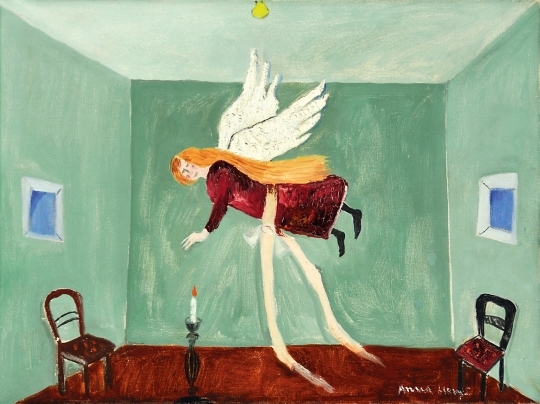 Anna Margit (1913-1991) An Angel flying over the Room (Magician), 1970