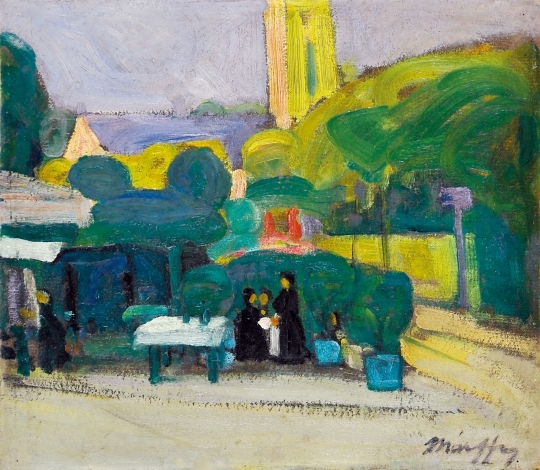 Márffy Ödön (1878-1959) Piactér (Meudon-i részlet), 1906 előtt