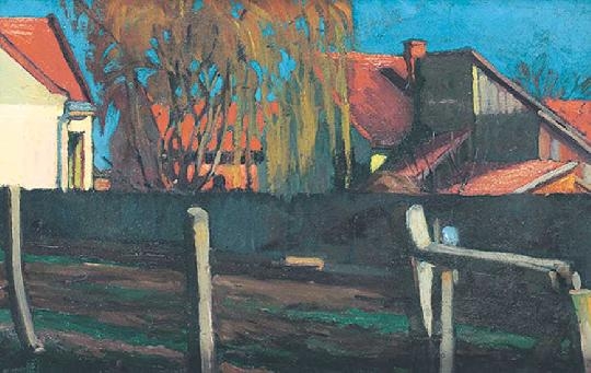 Litteczky Endre (1880-1953) Red roofs