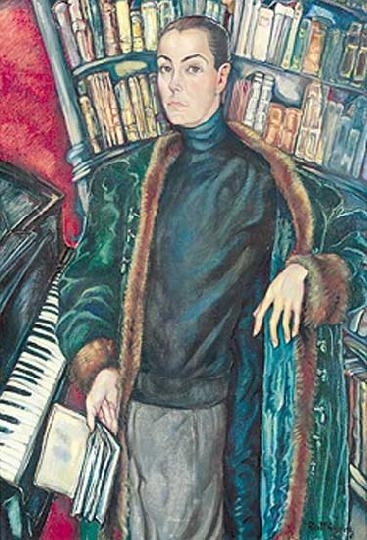 Batthyány Gyula (1887-1959) Könyvtárszobában