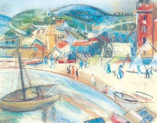 Vadász Endre (1901-1944) Sailing boats' harbour