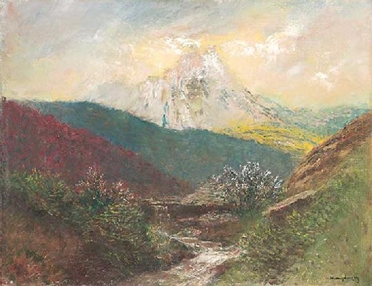 Mednyánszky László (1852-1919) Landscape in the Tátra-mountains