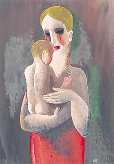 Kádár Béla (1877-1956) Anyaság, 1930-as évek közepe