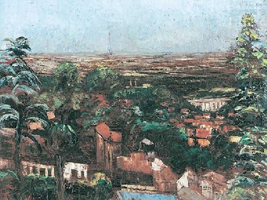 Orbán Dezső (1884-1987) View of Paris from the direction of the Meudon, 1926