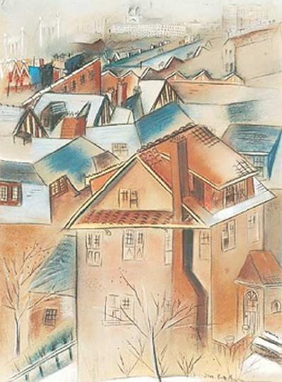Gross Bettelheim Jolán (1900-1972) Háztetők