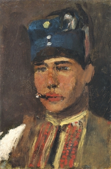Mednyánszky László (1852-1919) Cigarettázó férfi