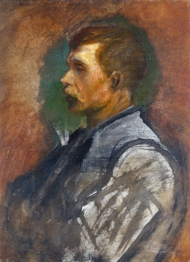 Mednyánszky László (1852-1919) Férfi portré (Malonyai Dezső portréja?)