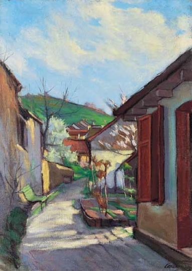 Litteczky Endre (1880-1953) Street in Felsőbánya