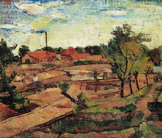 Marchini, Tasso (1907-1936) View of Nagybánya, 1930s