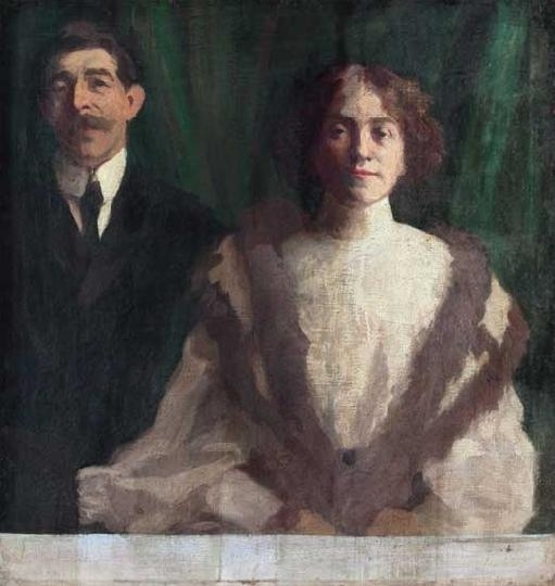 Ferenczy Károly (1862-1917) Cézár Herrer and his wife in Nagybánya