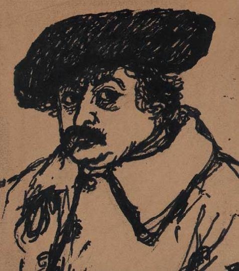 Rippl-Rónai József (1861-1927) Self-portrait with barrette