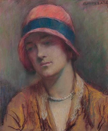 Kunffy Lajos (1869-1962) Női portré