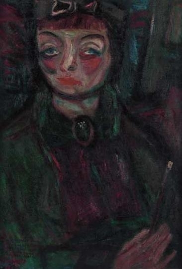 Ámos Imre (1907-1944) Portrait of Margit Anna,  1941