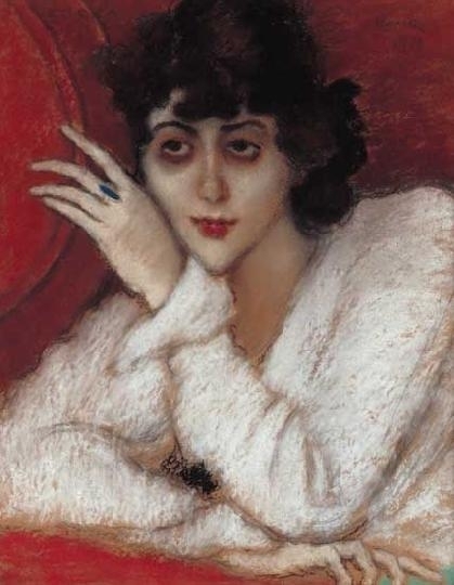 Rippl-Rónai József (1861-1927) Zorka in a red armchair