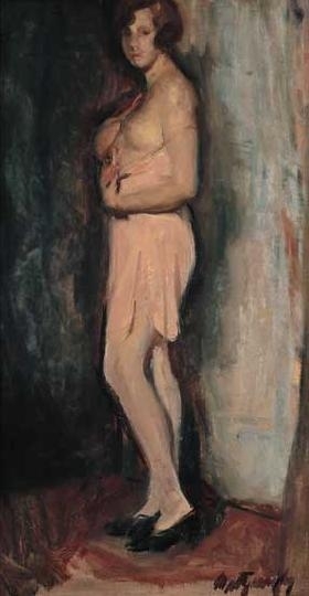 Mattyasovszky Zsolnay László (1885-1935) Rose negligee