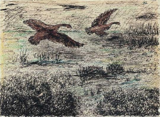 Kassák Lajos (1887-1967) Birds