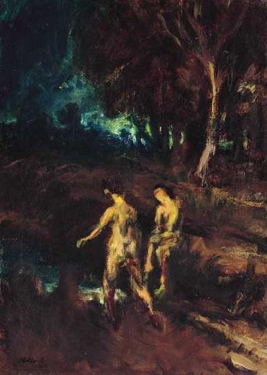 Holló László (1887-1976) On the edge of the forest, 1925