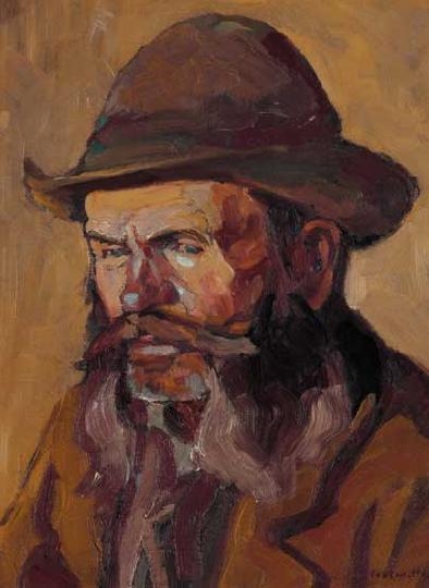 Perlmutter Izsák (1866-1932) Férfiportré
