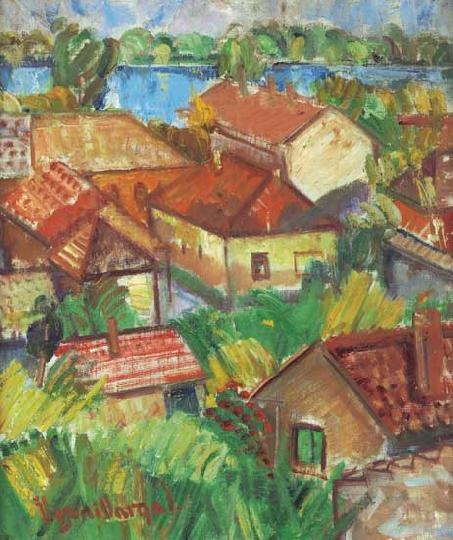 Ilosvai Varga István (1895-1978) Danube view