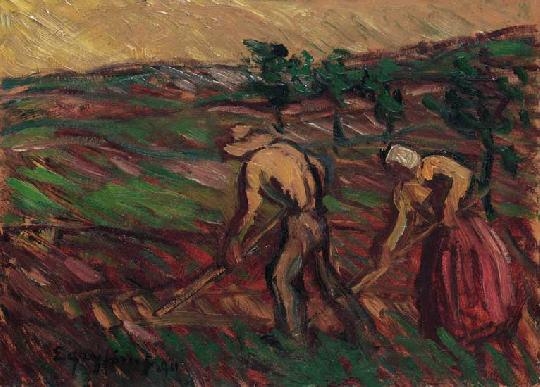Egry József (1883-1951) Hay gatherers, 1911
