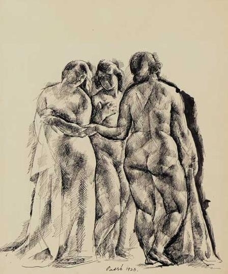 Patkó Károly (1895-1941) The three Graces, 1923