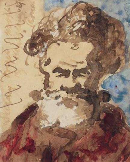 Rippl-Rónai József (1861-1927) Portrait of Munkácsy