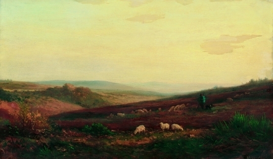 Marcello, M jelzéssel Browsing lambs, 1871