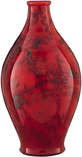Zsolnay Vase, Zsolnay '"ox blood" glaze, around 1911, work of Sándor Hidasy Pilló (?)