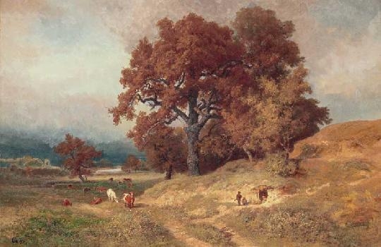 Keleti Gusztáv (1834-1902) Forest glade, 1895