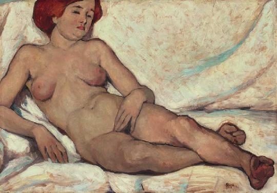Kádár Béla (1877-1956) Red-haired nude, 1912